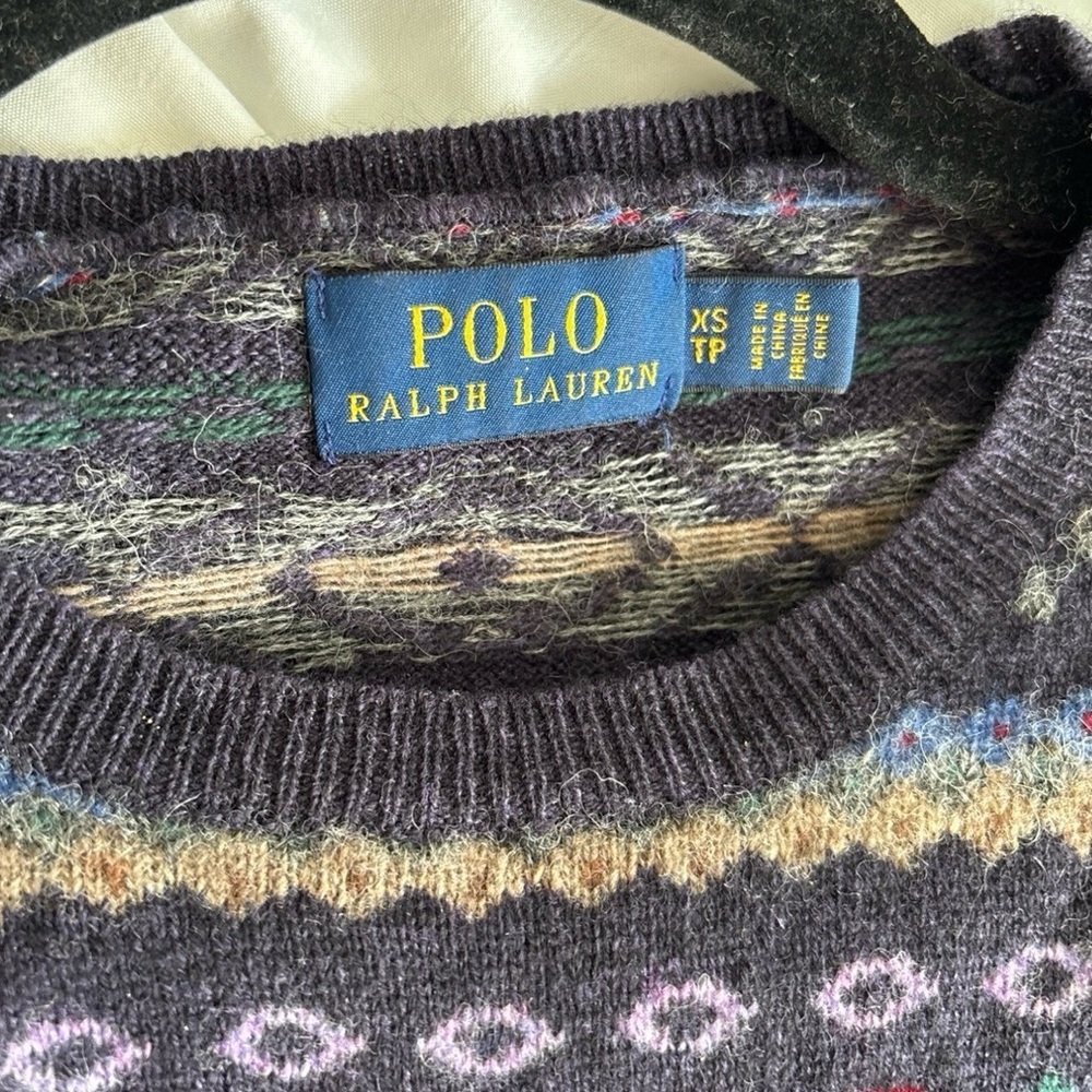 Ralph Lauren fair isle sweater 💜 - Picture 5 of 7